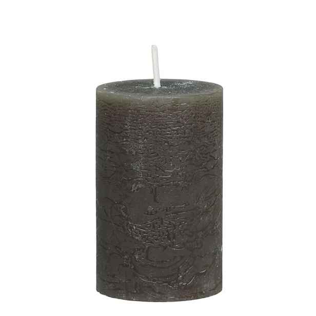 Kávová široká svíčka Macon Rustic coffee - Ø 5*8cm/ 16h Chic Antique