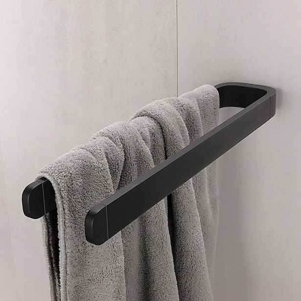 Nimco Nikau Černá dvojitý držák ručníků 39cm, patent design Nkc 30098-90_