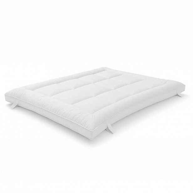 The White Stone TOPPER 100x200 cm s výplní 800 g ; Prošívaný chránič matrace s výplní z vatových kuliček a prodyšným mikrovláknovým potahem