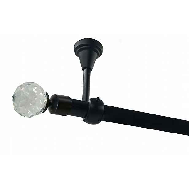 Garnýž Černý 19 mm Crystal 140 cm sólo