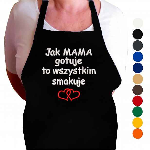 Kuchyňská Zástěra Pro Maminku Dárek Ke Dni Matek Tchýně K Narozeninám S Výšivkou