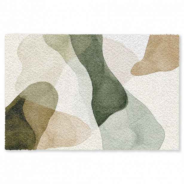 MuchoWow ROHOŽKA Japandi - Abstraktní - Zelená 60x40 cm