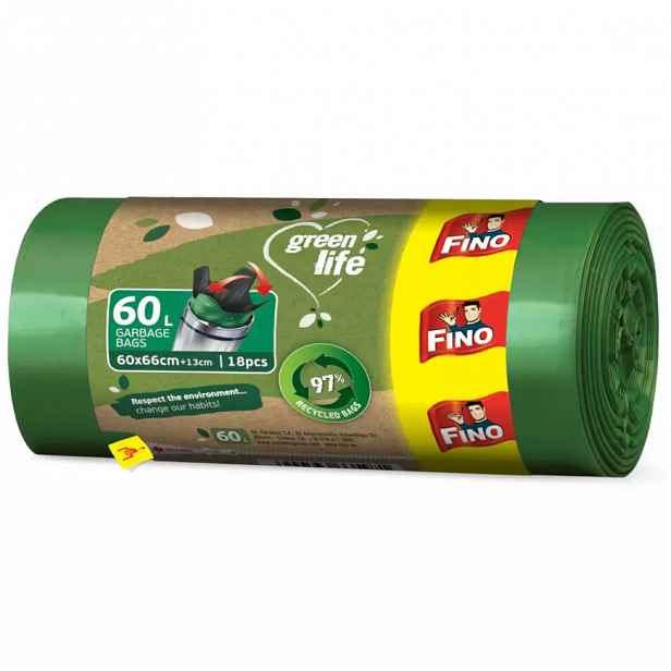 Pytle na odpad Fino green life 60l 18 ks