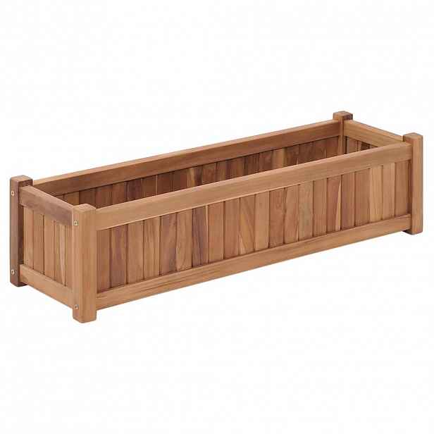 vidaXL Vyvýšený záhon 100 x 30 x 25 cm masivní teakové dřevo