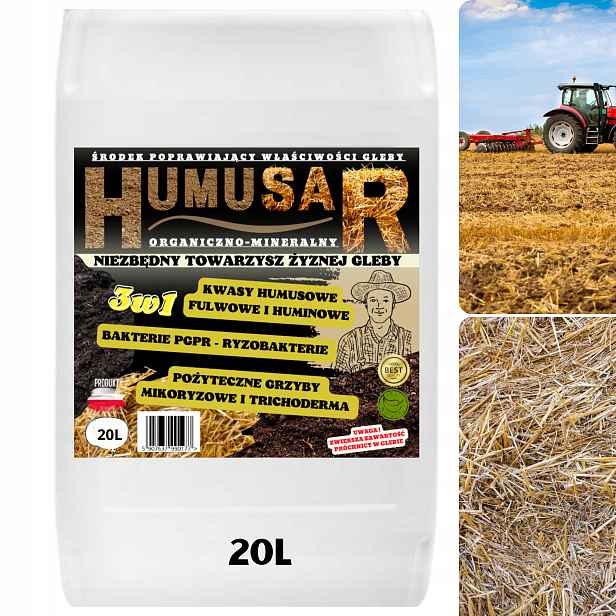 Rozklad Slámy Humusar Tekutý Hnůj Huminové Kyseliny Organický Uhlík 20 L