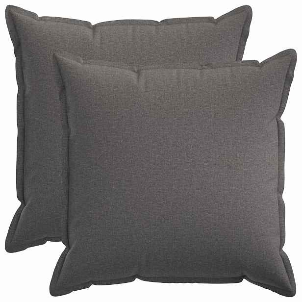 vidaXL Povlak na polštář 2 pcs HOUTEN Světle šedá 60 x 60 cm