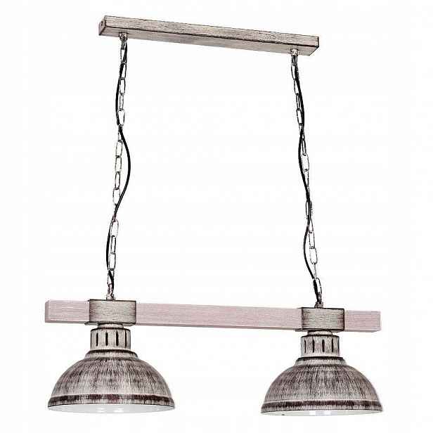 Závěsná Lustrová Lampa Z Kovu, Dvojitá, Loftová