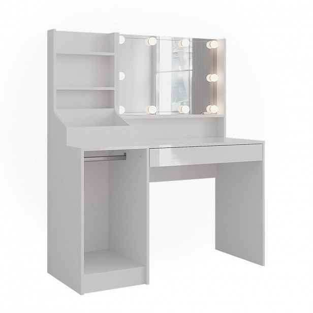 Vicco TOALETNÍ STOLEK Sherry Bílá/bílý vysoký lesk 119.8 cm 4 díly