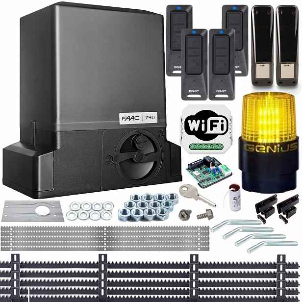 Sada Delta2 Faac 740 Ovladače Led lampa Lišty