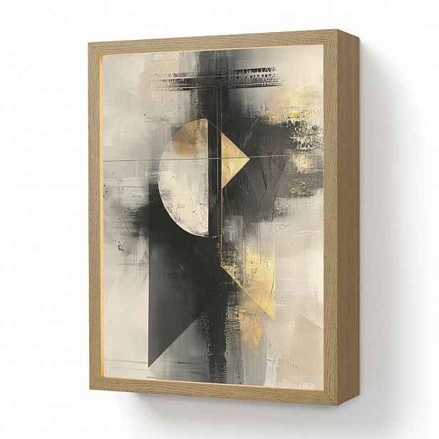 OnlyWow NÁSTĚNNÁ LAMPA S AKUMULÁTOREM Abstraktní - černá - barva - moderní 30x40 cm