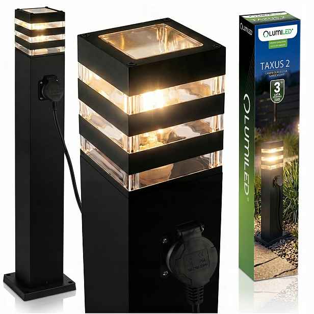 Stojící zahradní Led lampa 60 cm Elektrický sloupek pro E27 230V Venkovní
