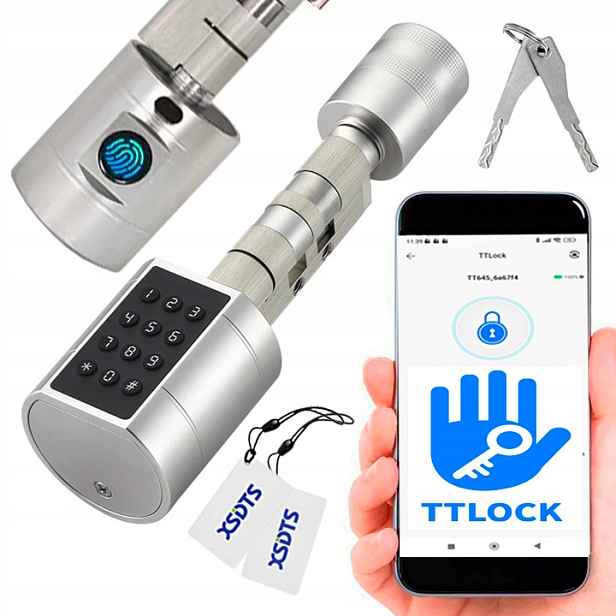 Elektronický Zámek Smart Čtečka Otisků Prstů Kód Pin Karta Rfid Ttlock