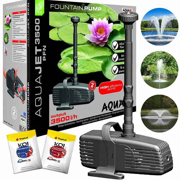 Aquael PFN-3500 Fontánová pumpa pro jezírko 42 W 3500 l/h Bonus