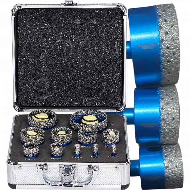 Diamantové děrovačky Hex 6-65 mm pro keramiku Falon-Tech FT0665