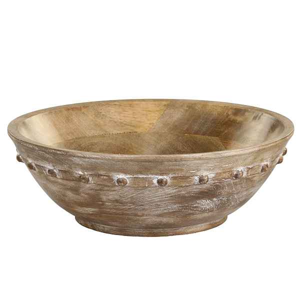 Dřevěná servírovací mísa z mangového dřeva Tours Bowl - Ø 30*9 cm / 3,5L Chic Antique