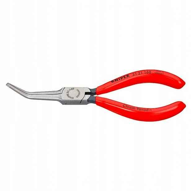 Knipex kleště jehové zahnuté 160mm 3121160