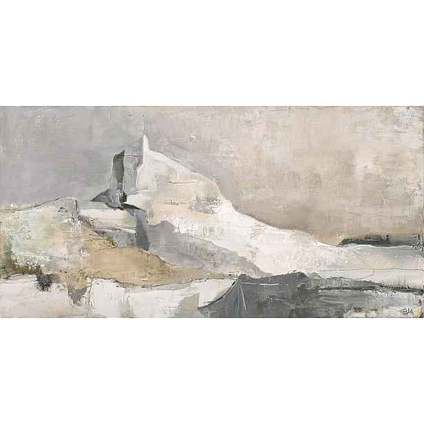 Obraz s ručně malovanými prvky na plátně 140x70 cm Nordic Shapes   – Malerifabrikken