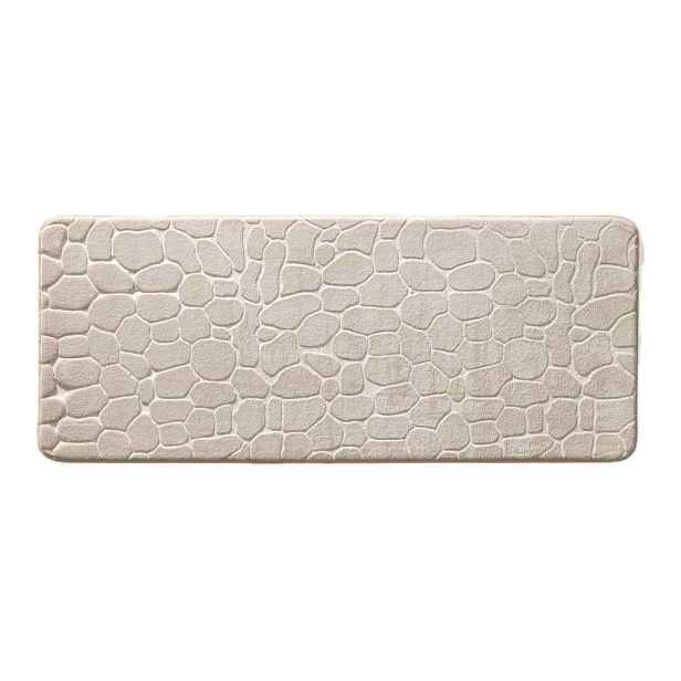 Béžová textilní koupelnová předložka 50x120 cm Ricochet – douceur d'intérieur