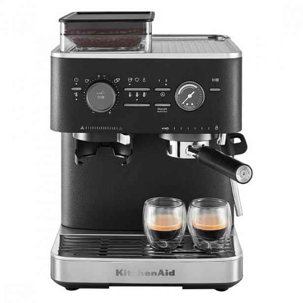 Poloautomatický elektrický espresso kávovar, 1500 W, barva „Cast Iron