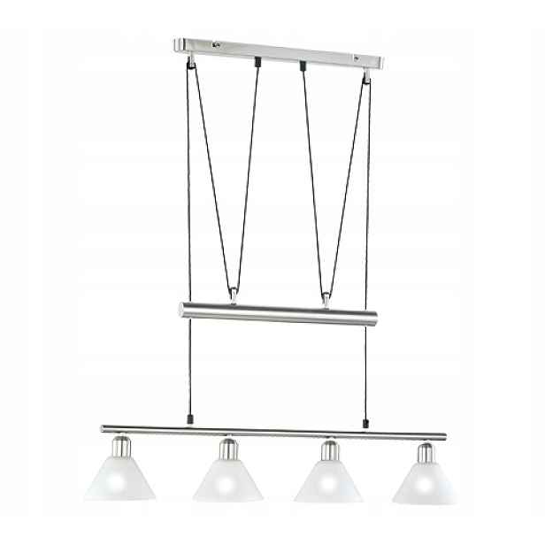 Závěsná lampa lustr stříbrný moderní nad jídelní stůl Trio
