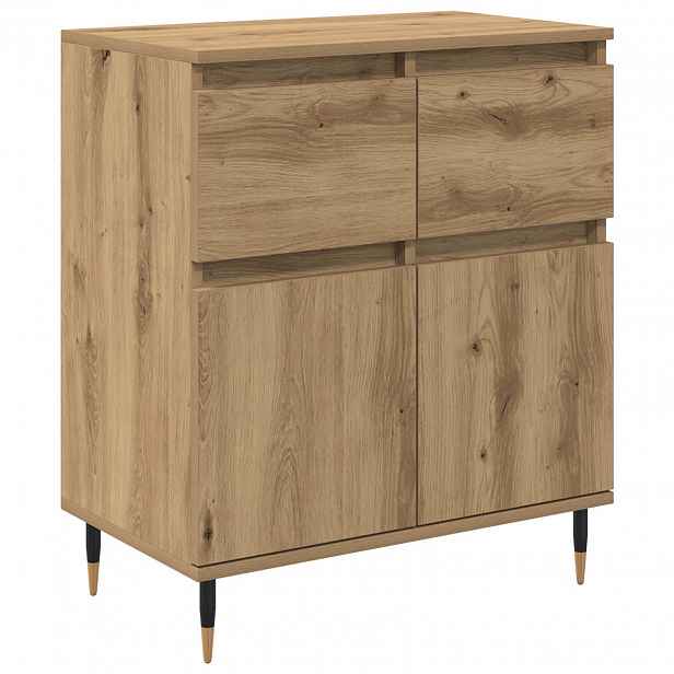 vidaXL Servírovací skříň Artisanový dub 60 x 35 x 70 cm