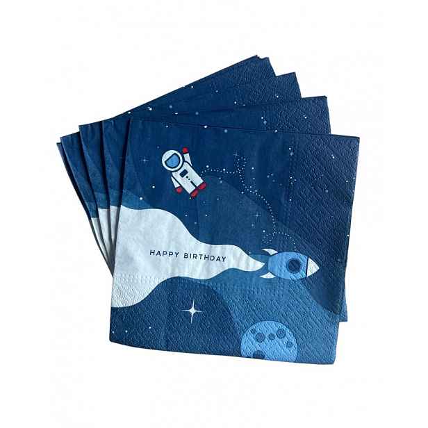 Butlers APRÈS Papírové ubrousky "galaxy birthday" 20 ks