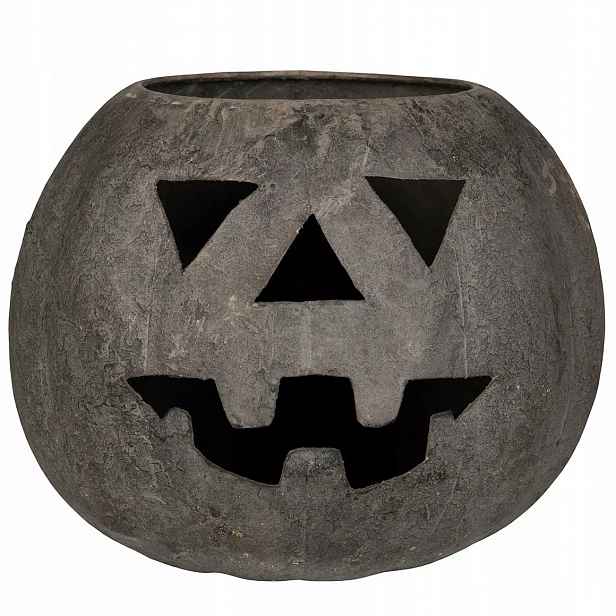Lampion Dýně Loft Na Halloween Podzim Kovový Velký 22 cm Do Obývacího Pokoje Domu