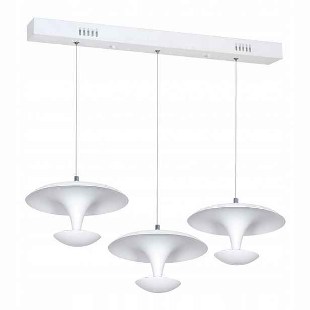 Neobvyklá závěsná bílá Led lampa 3x12W 4000K Costa ML358 Eko-light