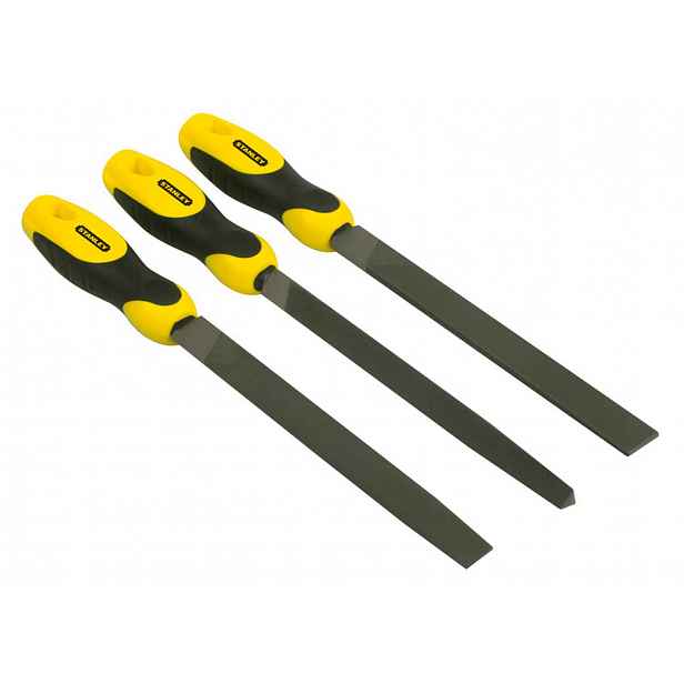 Stanley - 3dílná sada pilníků, SEK2, délka 200 mm 0-22-464