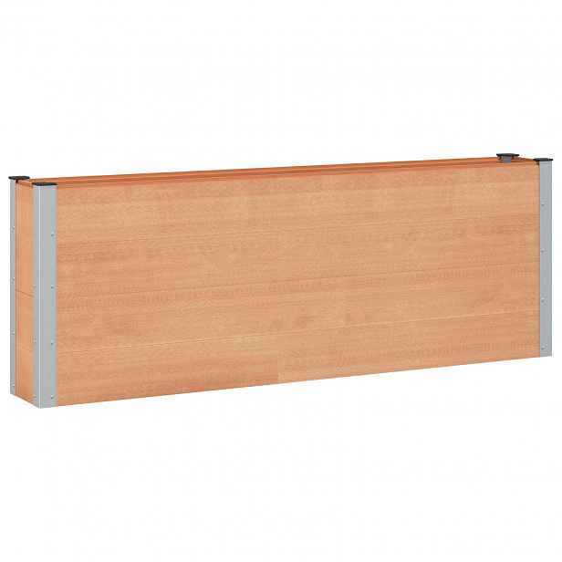 vidaXL Zahradní vyvýšený záhon Hnědá 200 x 30 x 72 cm WPC a hliník