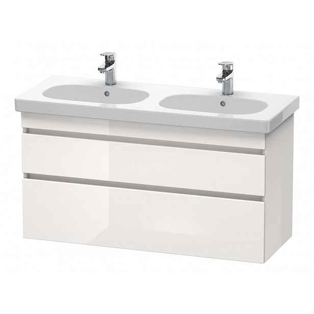 Duravit DuraStyle - Umyvadlová skříňka 61x115x45 cm, 2 zásuvky, lesklá bílá DS648602222
