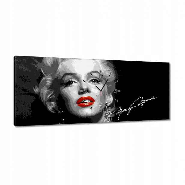 Hodiny 100x40 Marilyn Monroe autogram