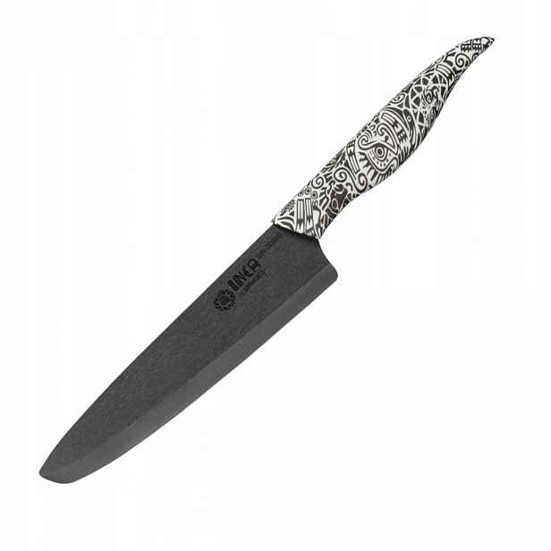 Šéfkuchařský nůž Samura Inca keramický 187 mm černý SIN-0085B