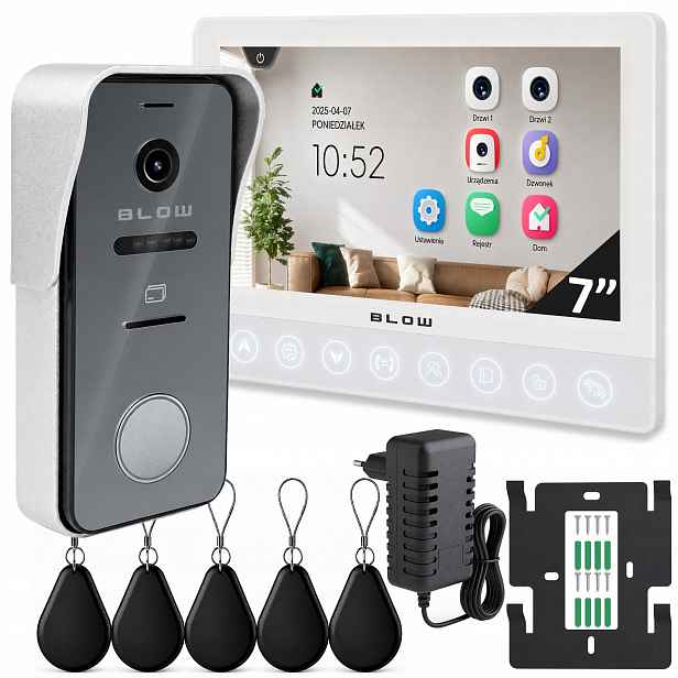Videodomofon Brána Čtečka Aplikace Video Domofon Rfid 4 Wire