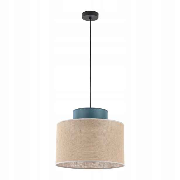 Závěsná Lampa Se Zeleným Stínidlem V Barvě Juty Duo Juta Zelená 1XE27 3256