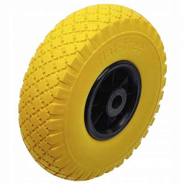 Kolečko pro přepravní vozík Pu Ø 260 mm žluto-černé, Bgs Diy 80652