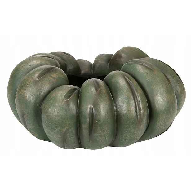 Květináč Tvar Dýně halloween podzim zelený průměr 25 cm