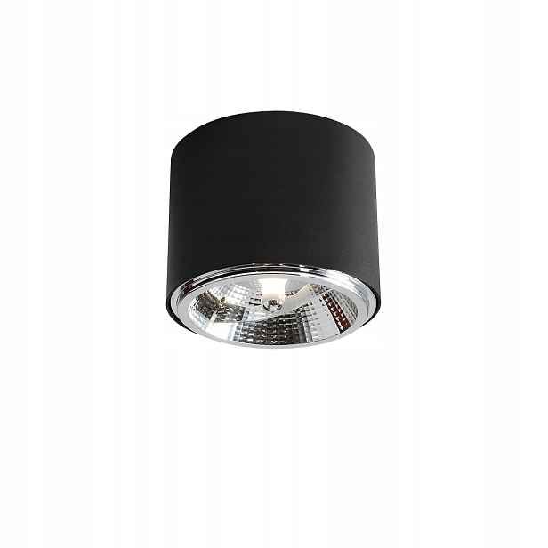 Stropní Reflektor Aldex Bot Kulatý Černý Kovový 1x GU10 max 35 W