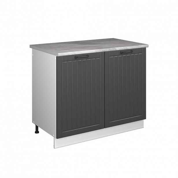 Vicco SKŘÍŇKA POD DŘEZ Fame-Line, Tmavě šedá/Bílá, 100 cm, PD Mramor