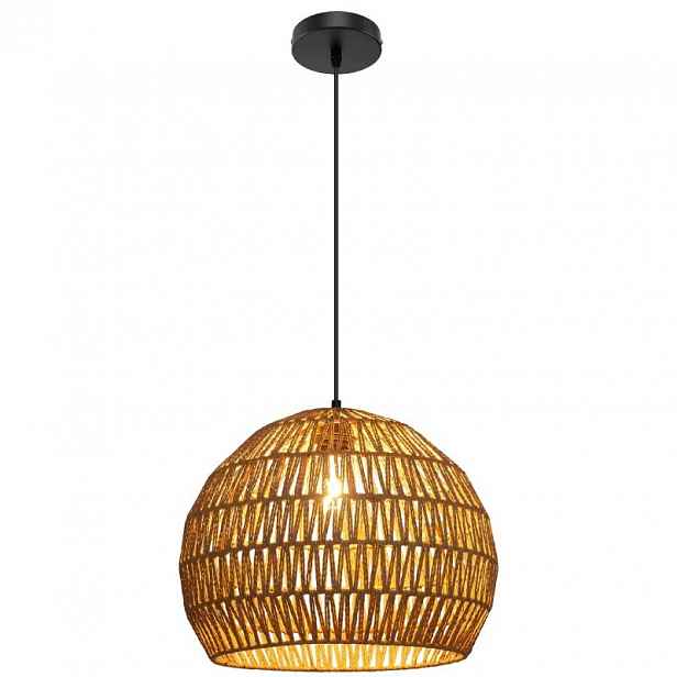 Závěsné svítidlo EU10182EU-CF, 43 cm, E27, hnědá