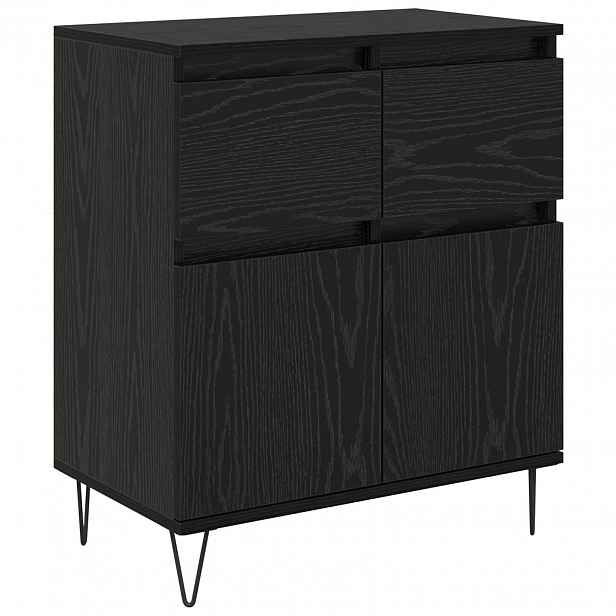 vidaXL Servírovací skříň Černý dub 60 x 35 x 70 cm