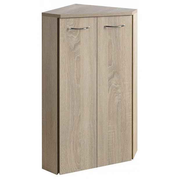 AQUALINE - ZOJA/KERAMIA FRESH skříňka rohová 35x78x35cm, dub platin 50323
