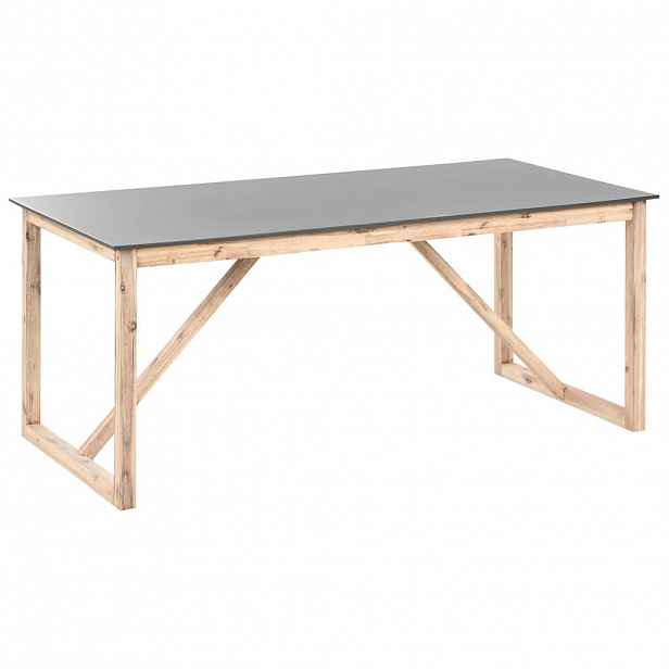 Beliani ZAHRADNÍ STŮL 180/90 cm Beton Šedý Notteri