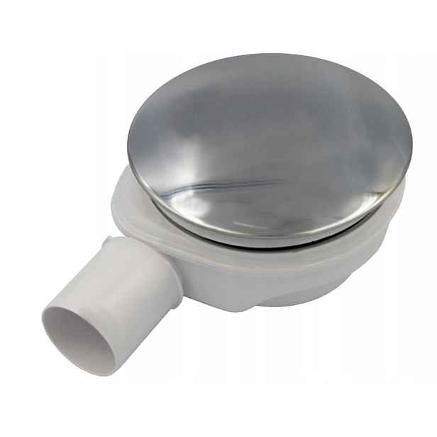 Sifon sprchový nízký koupelnový automatický chrom 90 mm