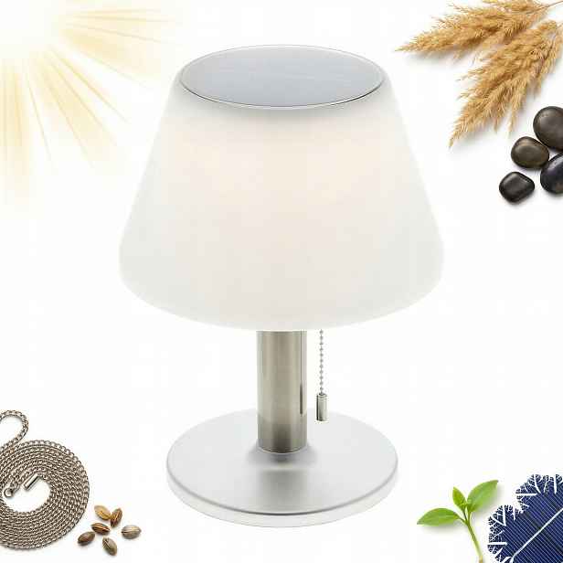 Solární Lampa Led Zahradní Stolní Lampa Balkonová 27,5 CM Capingová Lampa