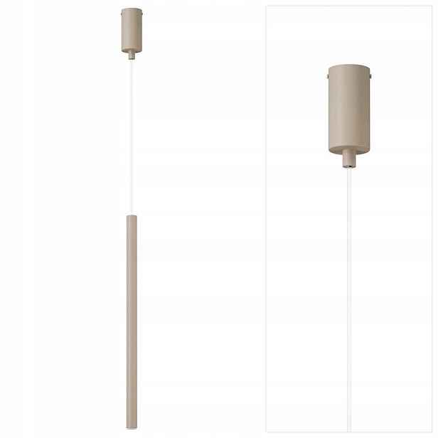Závěsná béžová lampa Sopel s měkkým světlem do kanceláře Sigma Lighting