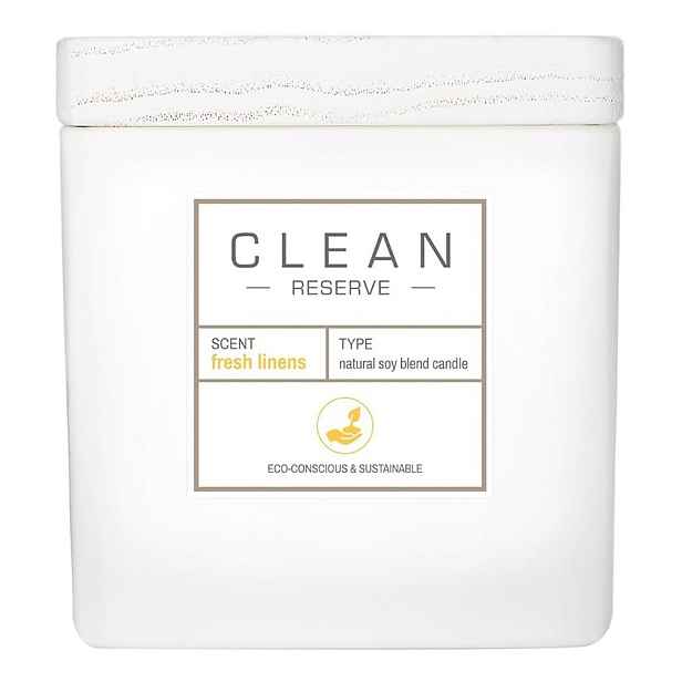 Clean Reserve fresh linens Sójová vonná svíčka 227 g