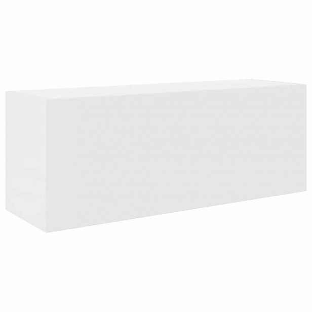 vidaXL Koupelnová nástěnná skříňka bílá 80x25x30 cm kompozitní dřevo