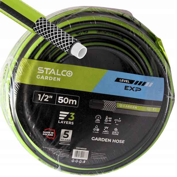Hadice 1/2"x50 m 3-VRSTVÁ, Nezamotává Se, Silná, Vyztužená
