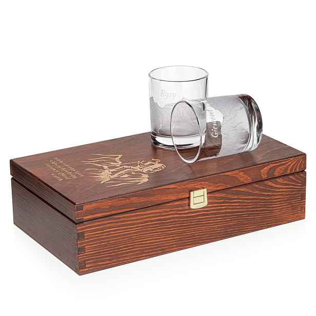 Sklenice na whisky Polské hory (nova) 350 ml 6 ks v krabičce s gravírováním